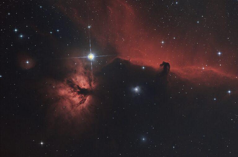 Flame and Horsehead Nebula